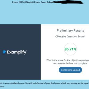 NR548 Week 8 Exam 4