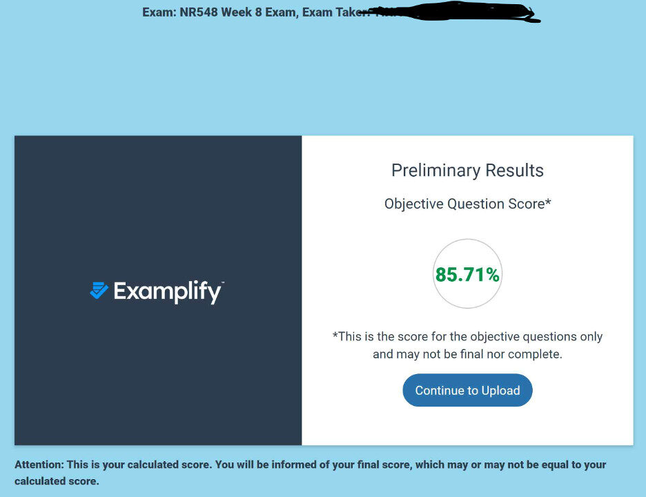 NR548 Week 8 Exam 4