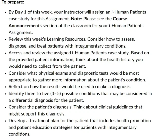 NURS-6512 i-Human Case Week 4