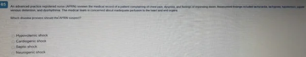 D115 Objective Assessment Advanced Pathophysiology for the Advanced Practice Nurse