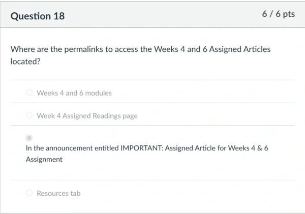 NR351 Week 2 Assignment: Scholarly Scavenger Hunt Quiz