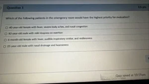 NUR-502 Exam Chapters 5 and 6 Pulmonary Function, Fluids, Electrolyte, & Acid-base Homeostasis